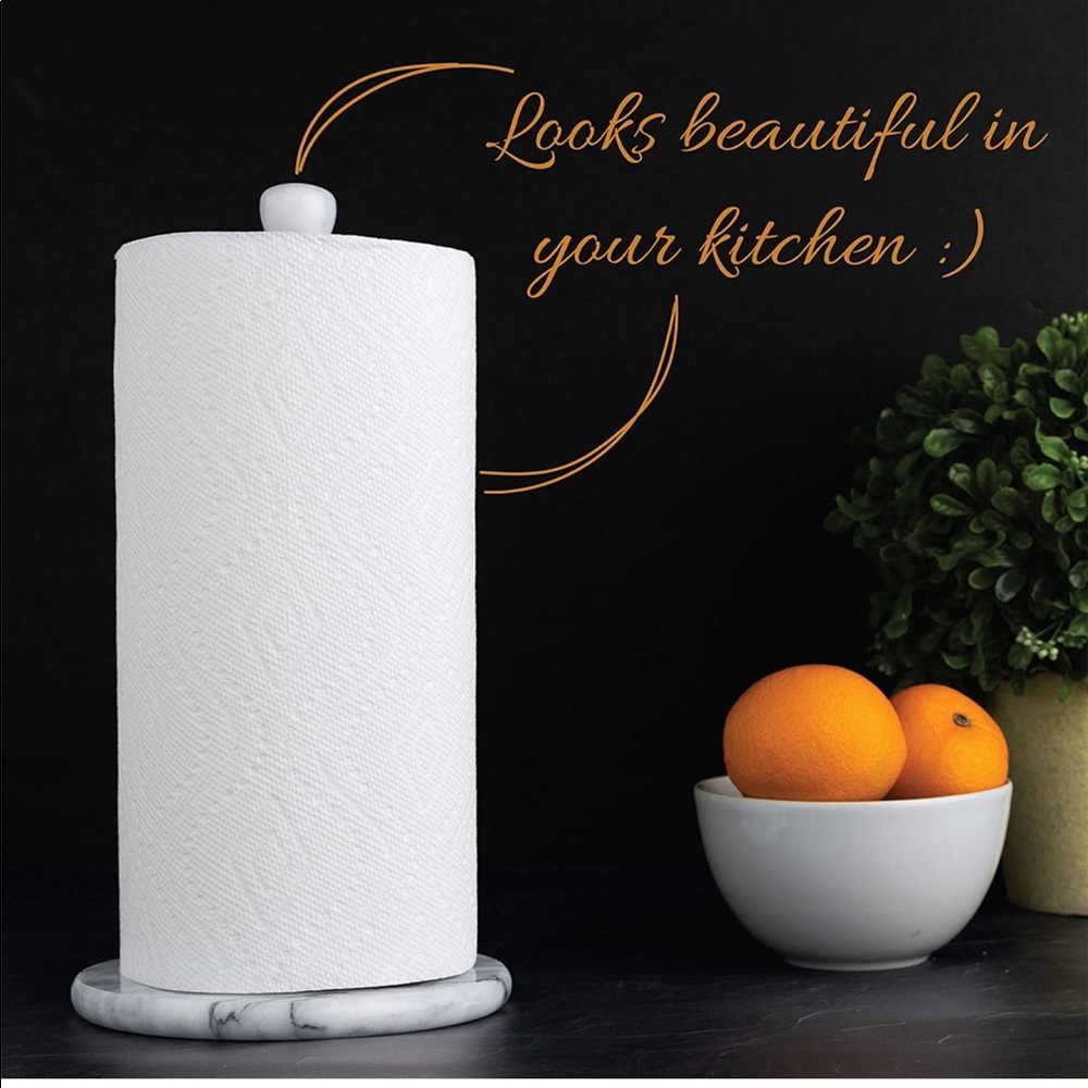 New pure marble WHITE paper towel holder